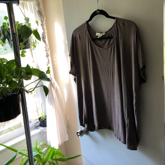 urban outfitters brown cut out top - Picture 1 of 3